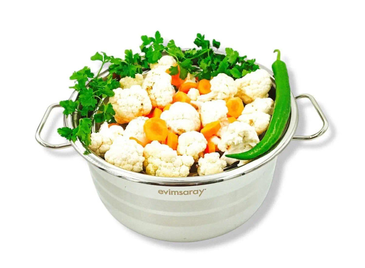 قابلمه تکی استیل ۲۰سانت اویم سارای مدل آسوده کد ۱۲۵۸ - فروشگاه اویم سارای